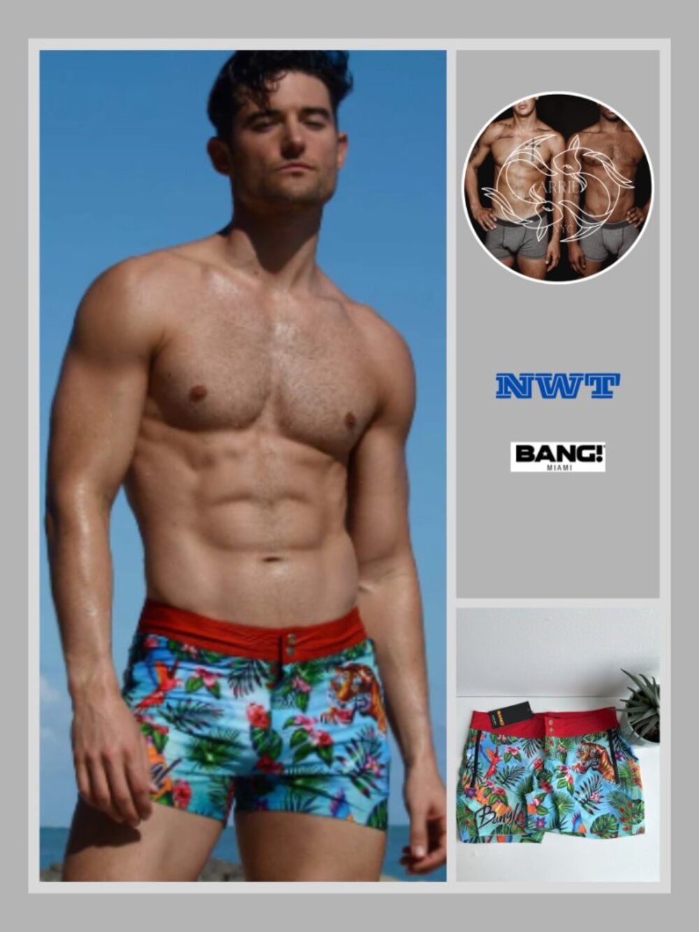 BANG! - DISCO JUNGLE - Beach Shorts (Size M)